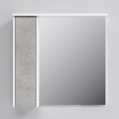 Фото Зеркальный шкаф с подсветкой AM.PM Gem S 75 см левый, базальт (M91MPL0751BF38)