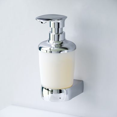 Фото Диспенсер для жидкого мыла стеклянный с настенным держателем AM.PM Sensation A3036900