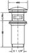 Зливний вентиль (донний клапан) для раковини Genebre Tau, click pop-up, 1 1/4" (100210 45) Фото 5 з 5