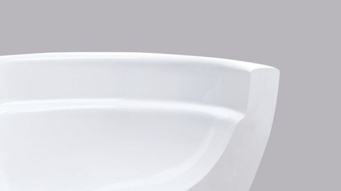 Фото Подвесной унитаз с крышкой Geberit iCon воронковидный, Rimfree, белый матовый (501.663.JT.1)