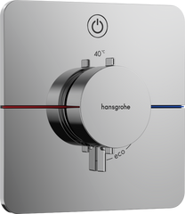 Фото Зовнішня частина термостата без прихованої частини HANSGROHE ShowerSelect Comfort Q хром (15581000)