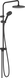 Душова система Hansgrohe Vernis Blend Showerpipe 200 1jet Reno EcoSmart Matt Black (26099670) Фото 1 з 3