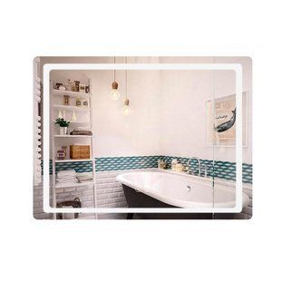 Фото Зеркало Qtap Mideya (DC-F614) 700х500 с LED-подсветкой Touch, с антизапотеванием, диммером QT2078NCF07050W