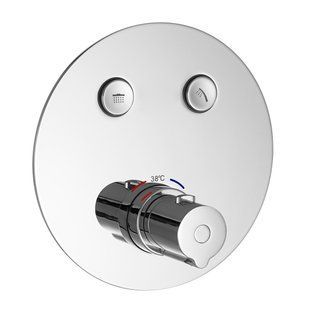 Фото Термостат для душу Imprese CENTRUM VRB-15410Z, прихований монтаж, 2 режими, хром