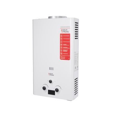 Фото Колонка газова димохідна Aquatronic A21 White 10 л (A21-10LW)