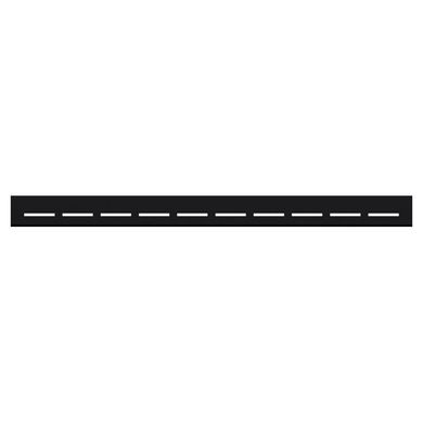 Фото Душовий канал з полірованою решіткою 600 мм Лінія, сухий сифон, чорний