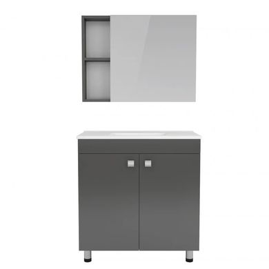 Фото Комплект меблів для ванної кімнати RJ ATLANT 80 см, сірий (RJ02801GR)