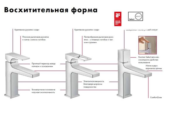 Фото Змішувач Hansgrohe Metropol прихованого монтажу для душу, ручка Loop Chrome (74565000)