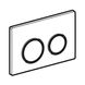 Клавіша змиву Geberit Omega 20 (115.085.11.1) білий/білий матовий/білий Фото 2 з 3