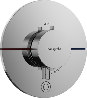 Фото Зовнішня частина термостата без прихованої частини HANSGROHE ShowerSelect Comfort S хром (15562000)