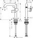 Смеситель для умывальника Hansgrohe Tecturis S EcoSmart+ хром (73341000) Фото 3 из 3