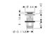 Донний клапан для умивальників з переливом Hansgrohe push-open хром (50105000) Фото 3 з 3