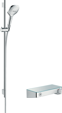 Фото Душевой набор с термостатом для душа Hansgrohe ShowerTablet Select 300 белый/хром (27027400)