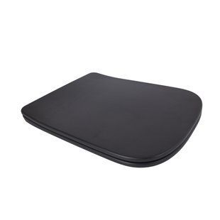 Фото Сидіння для унітаза (Tern 490) 435x344x50 мм, Matt Black, з мікроліфтом, Slim Duroplast, Quick Release QTSC179MB47354 Qtap