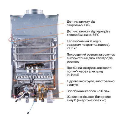 Фото Колонка газова димохідна Thermo Alliance JSD20-10GD 10 л панель скляна Black (JSD2010GDBLACKGLASS)