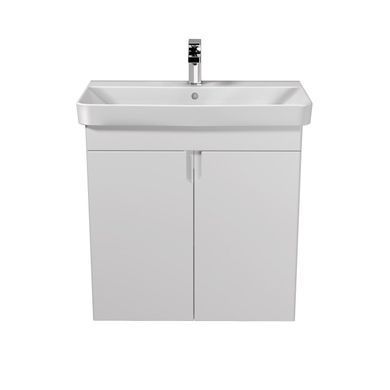Фото Тумба Мойдодыр Simple White 70-U белая универсальная с умывальником River 70 (00-0009270)