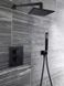 Термостат для ванны/душа на 3 потребителя Paffoni ELLE черный матовый (LEQ519NO/M) Фото 2 из 3