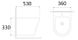 Биде подвесное Imprese JESS 53х36 см, серое матовое (i11331MG) Фото 3 из 3