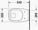 Унитаз подвесной Duravit D-Code 2210090002, горизонтальный смыв Фото 3 из 3