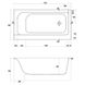 Ванна прямокутна Cersanit Smart 170×80 права + ніжки (S301-116) Фото 3 з 5