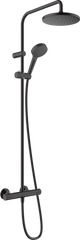 Фото Душевая система Hansgrohe Vernis Blend Showerpipe 200 1jet с термостатом Matt Black (26276670)