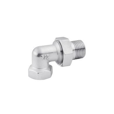 Згін-американка кутова Karro 1/2" ВЗ нікельована KR-3103 (CV013655)