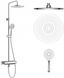 Душова система з термостатом для ванни Imprese CENTRUM LX хром/білий (T-10260LX) Фото 1 з 3