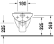 Унітаз підвісний короткий Duravit D-Code Compact 22110900002 Фото 4 з 4