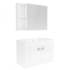 Фото Комплект мебели для ванной комнаты RJ ATLANT 80 см, белый (RJ02800WH)