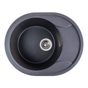 Фото Гранитная мойка для кухни Platinum 5847 ONYX матовый Морион