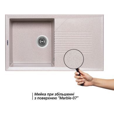 Фото Кухонна мийка Lidz 860х500/240 MAR-07 (LIDZMAR07860500240)