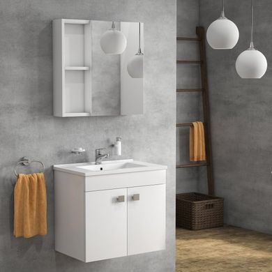 Фото Комплект меблів для ванної кімнати RJ Atlant 80 см, білий (RJ02800WH)