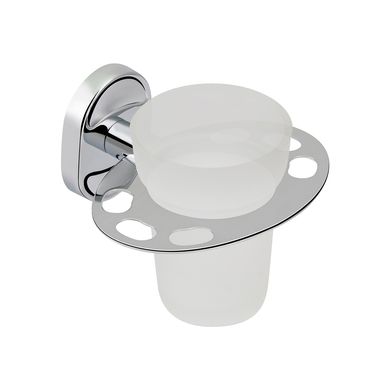 Фото Склянка для ванної кімнати Kroner KRM Elbe - ACG2906-1 з тримачем зубних щіток