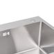 Мийка для кухні з двома чашами інтегрована Lidz Handmade H7843 (LDH7843BRU35387) Brushed Steel 3,0/0,8 мм Фото 3 з 9