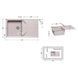 Кухонна мийка Lidz 860х500/240 MAR-07 (LIDZMAR07860500240) Фото 2 з 7