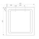 Дзеркало квадратне Volle 60x60 см з підсвічуванням (16-60-560) Фото 2 з 2