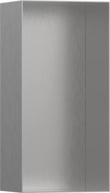 Фото Hansgrohe XtraStoris Minimalistic Настенная ниша с открытой рамкой 30х15х10см Brushed Stainless Steel (56070800)