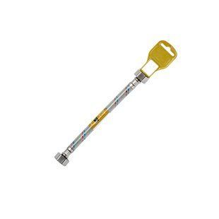 Гибкая подводка для подключения воды Kroner KRM 1/2" ВВ 150 см в нейлоновой оплетке покрытой ПВХ