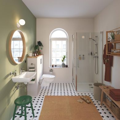 Фото Набор аксессуаров для ванной комнаты Grohe QuickFix Start Cube 3 в 1 41115000