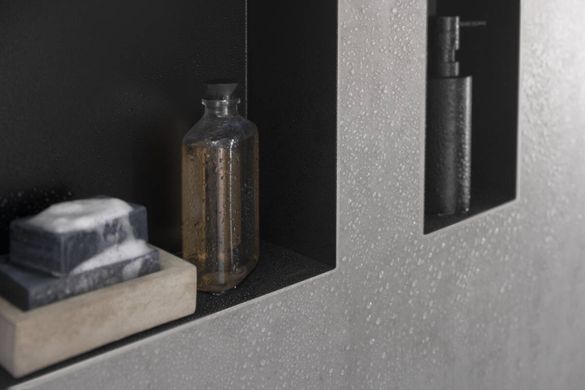 Фото Hansgrohe XtraStoris Minimalistic Настінна ніша з відкритою рамкою 30х15х10см Brushed Stainless Steel (56070800)