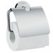 Тримач туалетного паперу Hansgrohe LOGIS 41723000, з кришкою, хром Фото 1 з 2