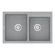 Кухонна мийка з кварцу Vankor Orman OMP 05.80 Gray Фото 1 з 4