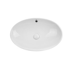 Раковина-чаша Qtap Dove 625х415х150 White с донным клапаном QT06113077W