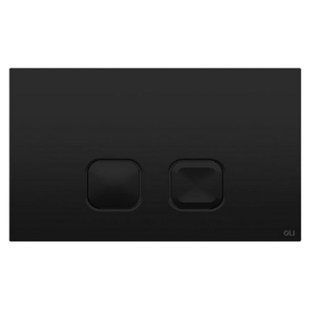 Фото Панель смыва OLI Plain для инсталляции, Soft-touch, черная 070829