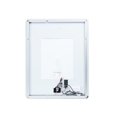 Фото Зеркало Qtap Scorpio 800х600 с LED-подсветкой Touch, с антизапотеванием, с диммером, рег. темп. цвета (3000-6500K) Reverse QT14781003W