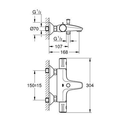 Фото Термостат для ванни Grohe Grohtherm 800 34567000