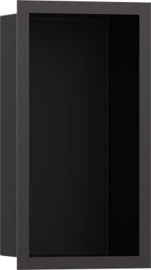 Фото Hansgrohe XtraStoris Individual MB Настенная ниша с рамкой 30х15х10см Brushed Black Chrome (56095340)