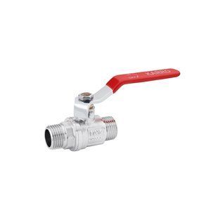 Кран кульовий Karro "Standart+" 1/2" ЗЗ PN40 ручка, нікельований (CV028342)