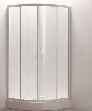 Фото Eger TISZA 599-020/1 Душова кабіна 80x80x185 см, профіль білий, скло Zuzmara (скла + двері)
