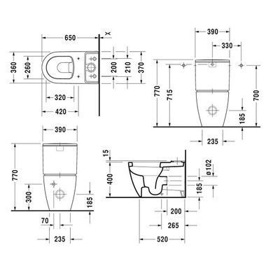 Фото Чаша унитаза Duravit Me by Starck 2170090000